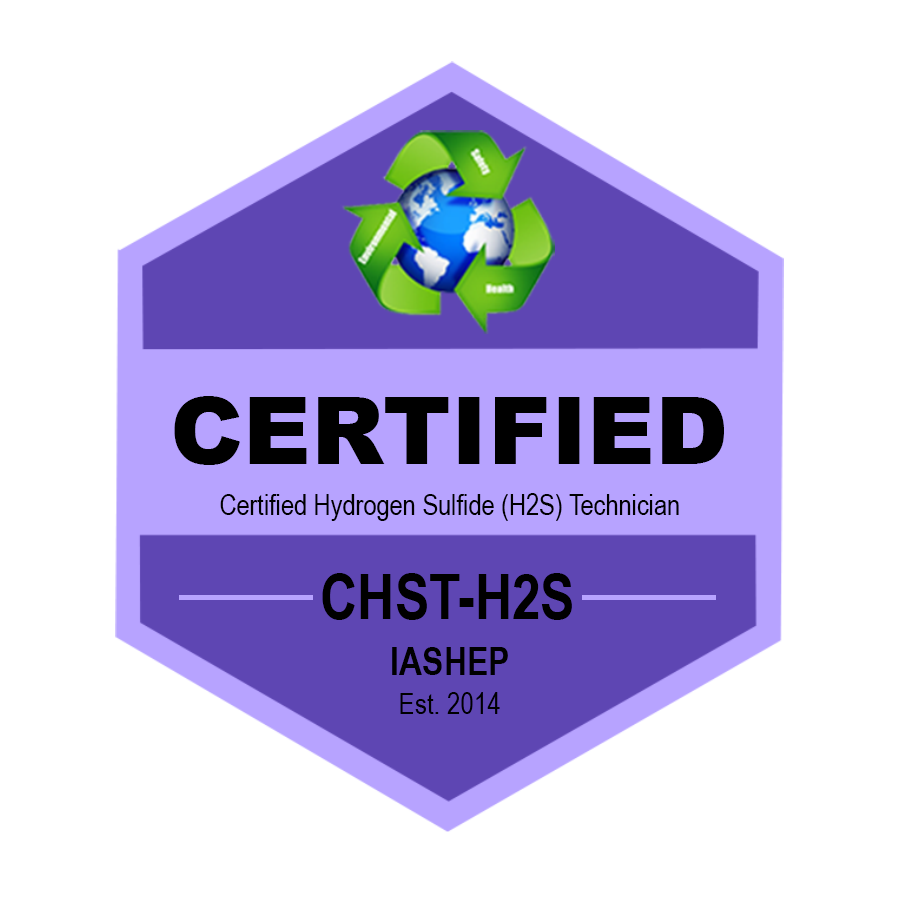 Certified Hydrogen Sulfide (H2S) Safety Training (CHST) badge